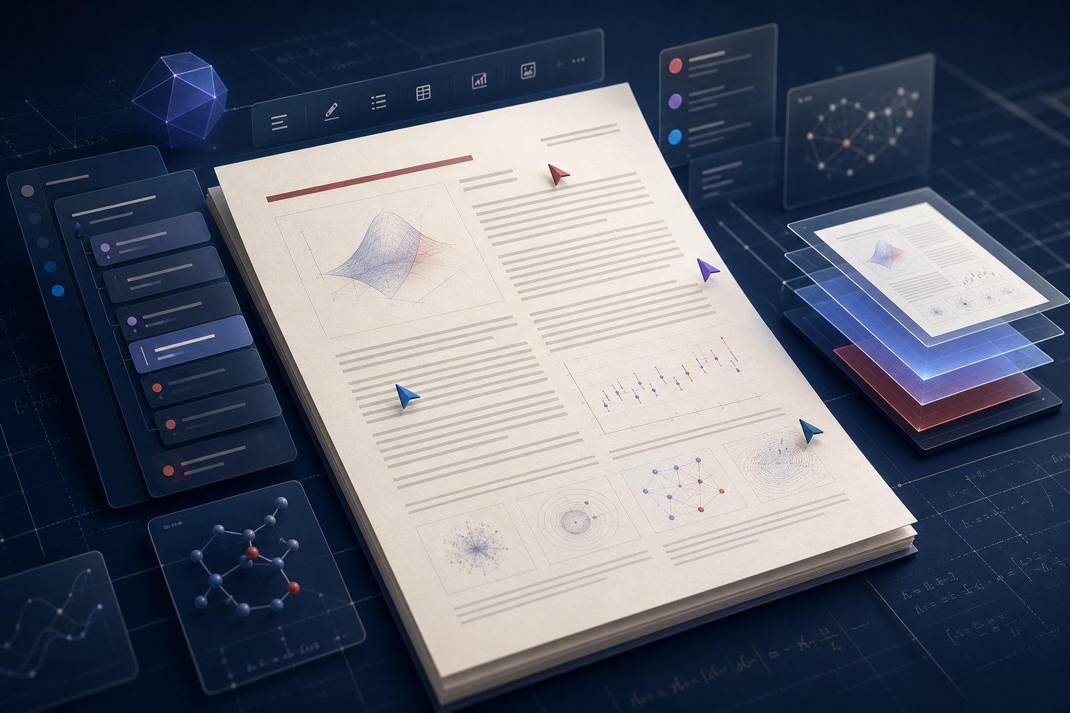 Collaborative technical writing and typesetting workspace
